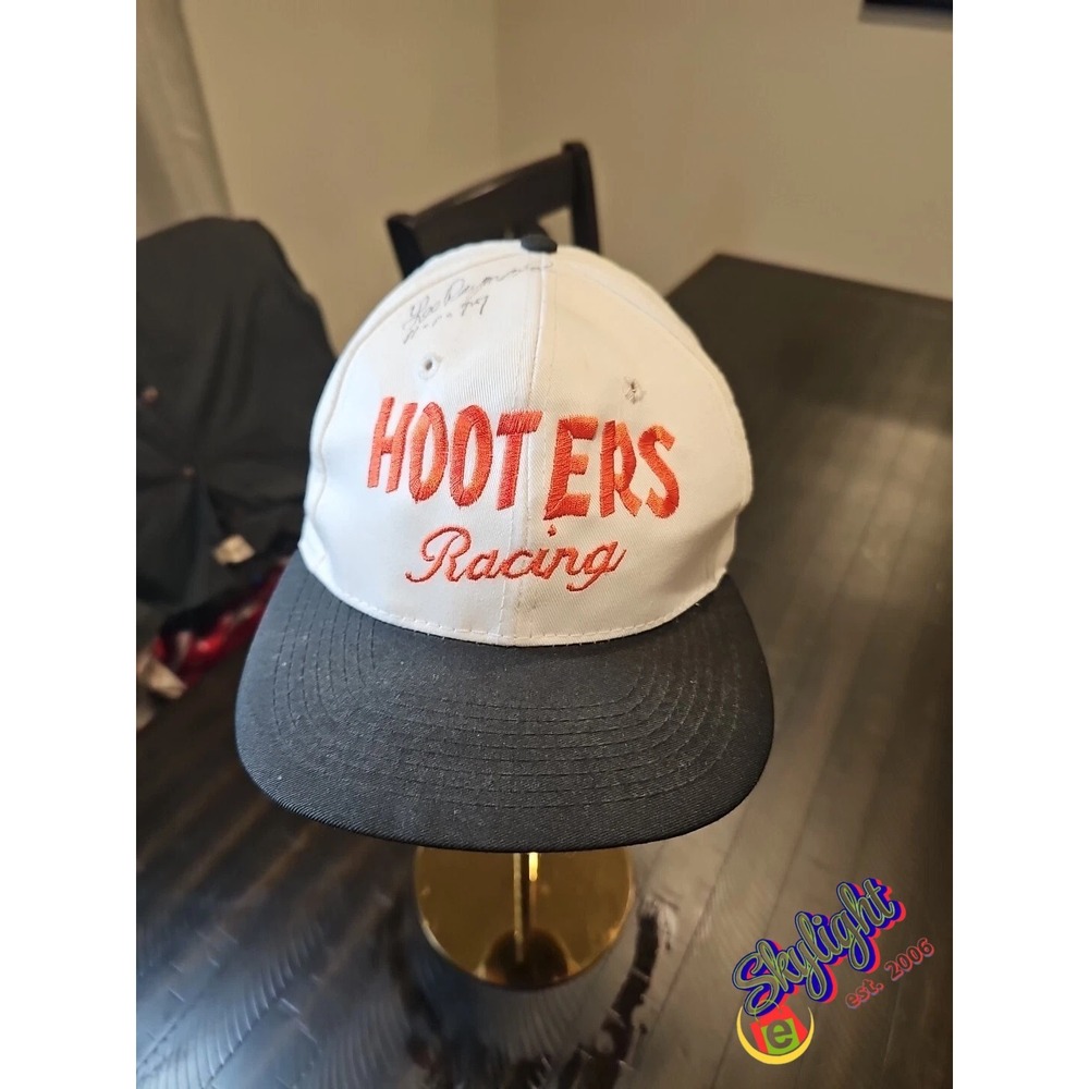 Otto Mens Vtg Adjustable Trucker Hat Hooters Racing Lee Raymond Hooters Cap